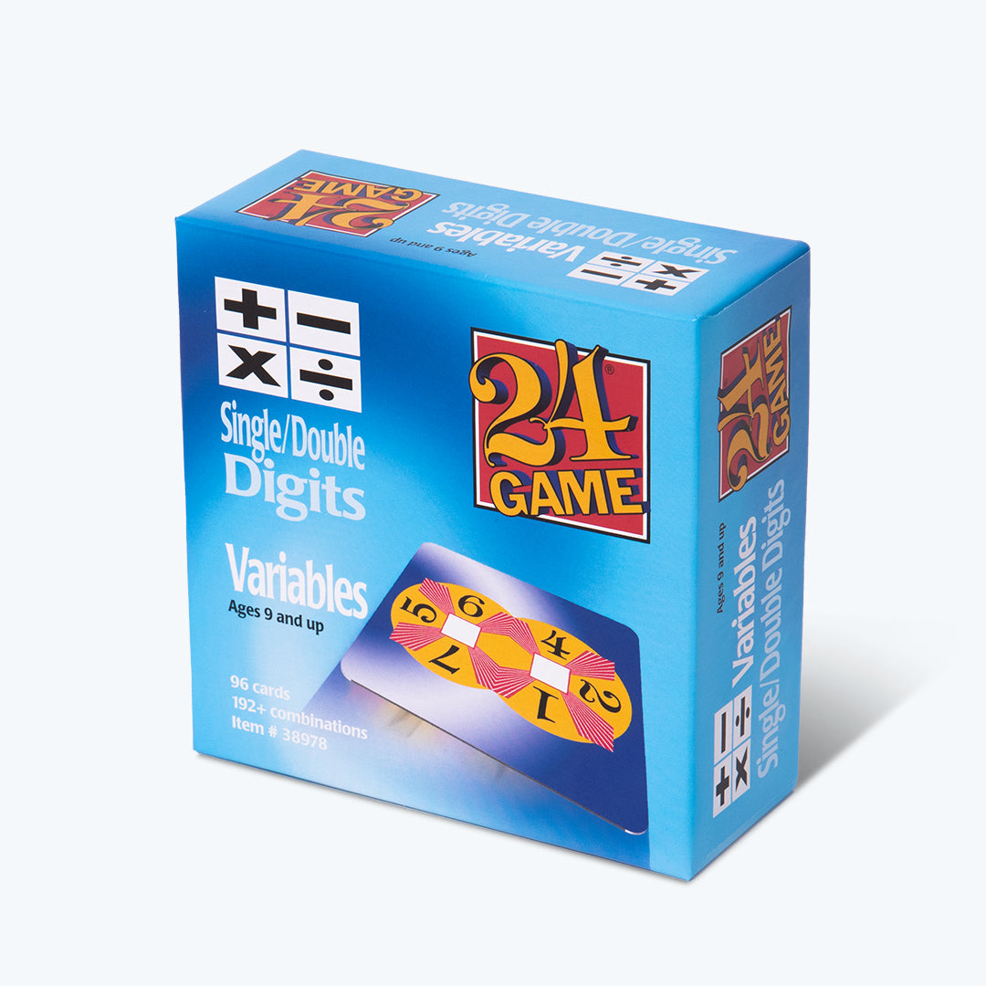 Variables (Ages 9+), 96-Card Deck – 24 Game Shop