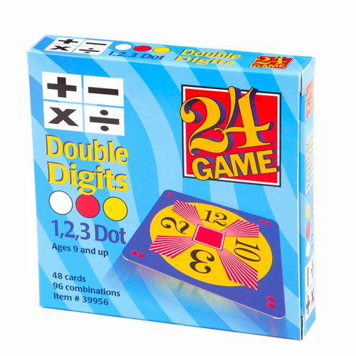 NEW 24 Game Double Digits 1 2 3 Dot Math Game 96 CARDS SEALED 